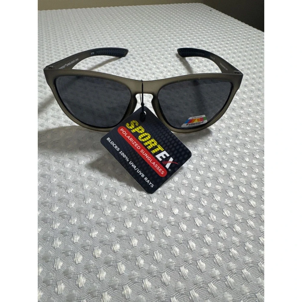 Sportex Sunglasses Unisex OS SP09 6716 Matte Grey Polarized‎ NEW